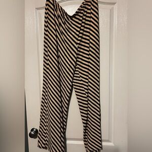 a new day black and beige striped pants
